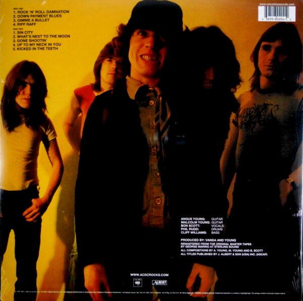 AC/DC powerage LP back