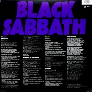 BLACK SABBATH master of reality LP