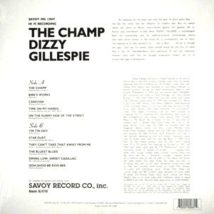 GILLESPIE, DIZZY the champ LP