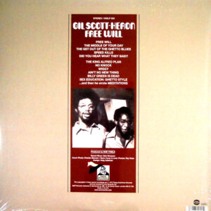 SCOTT-HERON, GIL free will LP back