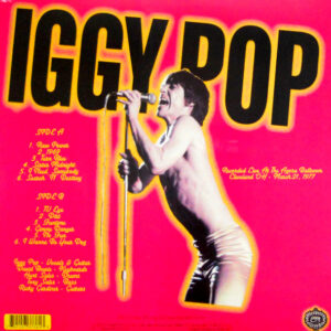 POP, IGGY & DAVID BOWIE iggy & ziggy cleveland '77 LP back