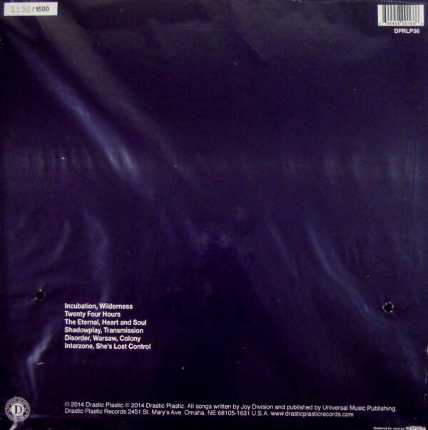 joy division preston col vinyl lp