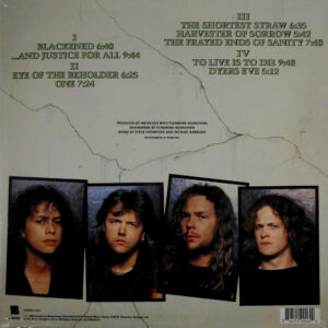 metallica and justice for all lp