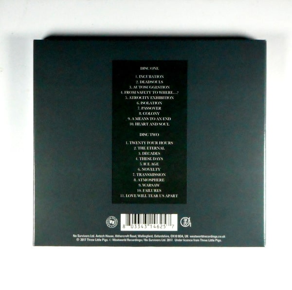JOY DIVISION (PETER HOOK & THE LIGHT) closer live in manchester CD