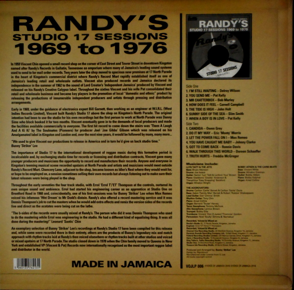 VARIOUS ARTISTS randy's studio 17 sessions LP