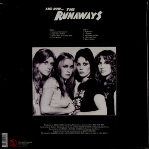 RUNAWAYS, THE and nowthe runaways LP back