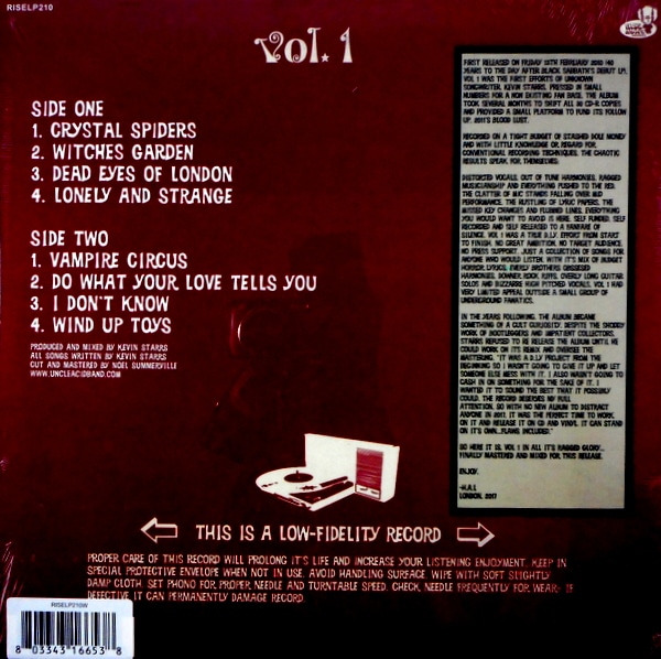 UNCLE ACID & THE DEADBEATS vol 1 - white vinyl LP