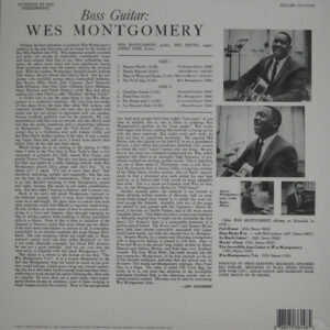 MONTGOMERY, WES boss guitar LP back